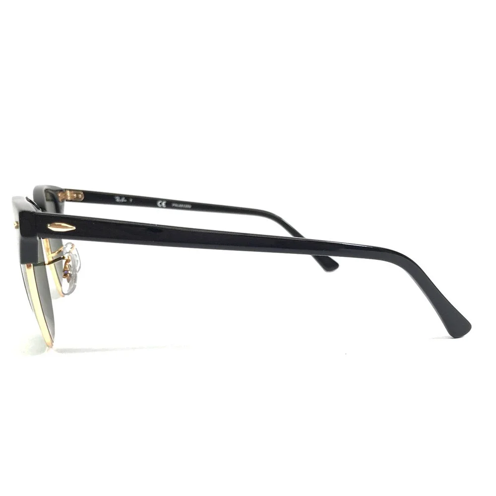 Ray-Ban Sunglasses RB3016 CLUBMASTER 901/58 Black Gold with G-15 Green Polarized